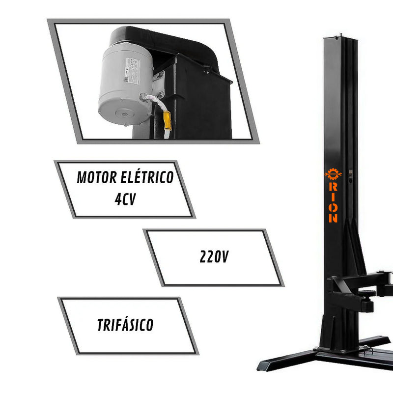Elevador Automotivo Orion 2,5 T 200V Trifásico